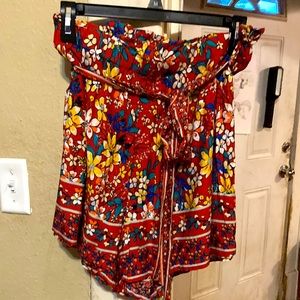 SHEIN belted shorts with sash size 1xl